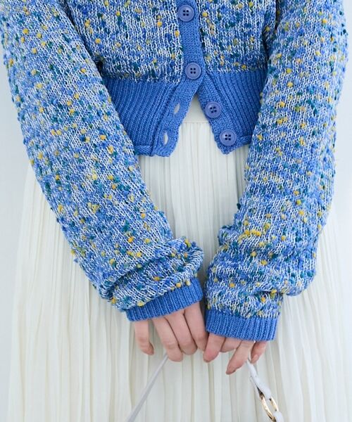 le.coeur blanc / ルクールブラン カーディガン・ボレロ | 《WEB限定アイテム》pomponヤーンニットカーディガン | 詳細13