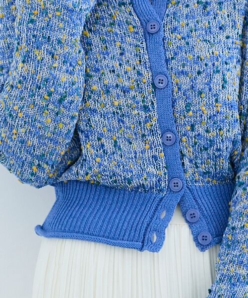 le.coeur blanc / ルクールブラン カーディガン・ボレロ | 《WEB限定アイテム》pomponヤーンニットカーディガン | 詳細14