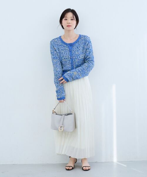 le.coeur blanc / ルクールブラン カーディガン・ボレロ | 《WEB限定アイテム》pomponヤーンニットカーディガン | 詳細15