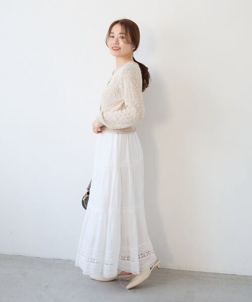 le.coeur blanc / ルクールブラン カーディガン・ボレロ | 《WEB限定アイテム》pomponヤーンニットカーディガン | 詳細22