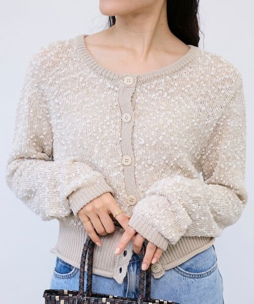 le.coeur blanc / ルクールブラン カーディガン・ボレロ | 《WEB限定アイテム》pomponヤーンニットカーディガン | 詳細23