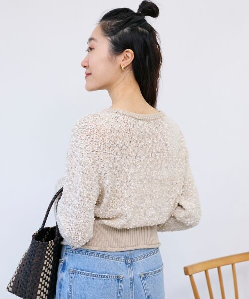 le.coeur blanc / ルクールブラン カーディガン・ボレロ | 《WEB限定アイテム》pomponヤーンニットカーディガン | 詳細26