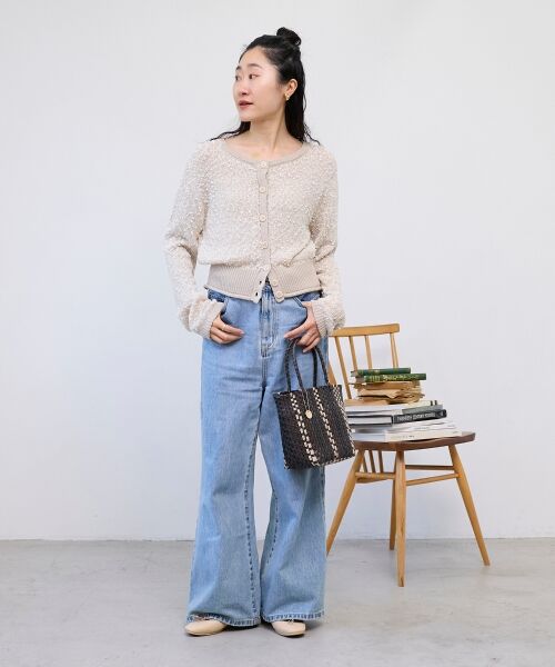 le.coeur blanc / ルクールブラン カーディガン・ボレロ | 《WEB限定アイテム》pomponヤーンニットカーディガン | 詳細28