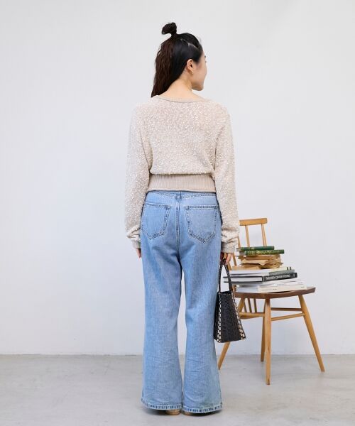 le.coeur blanc / ルクールブラン カーディガン・ボレロ | 《WEB限定アイテム》pomponヤーンニットカーディガン | 詳細30