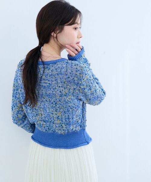 le.coeur blanc / ルクールブラン カーディガン・ボレロ | 《WEB限定アイテム》pomponヤーンニットカーディガン | 詳細7