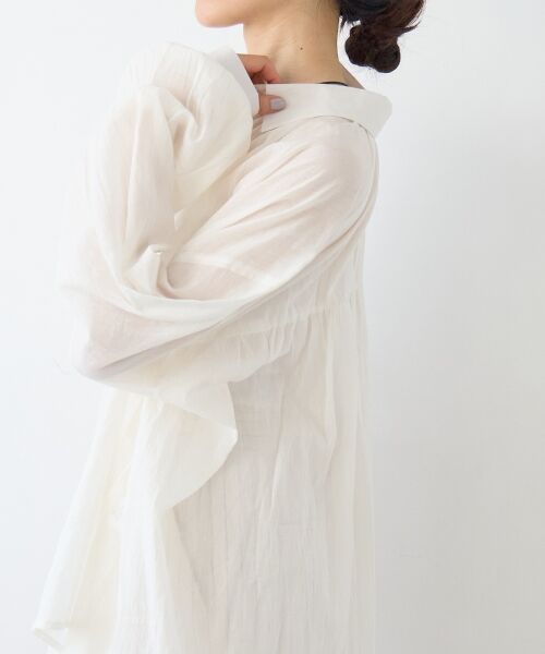 le.coeur blanc / ルクールブラン シャツ・ブラウス | 《WEB限定アイテム》バックギャザーオーバーシャツ | 詳細22