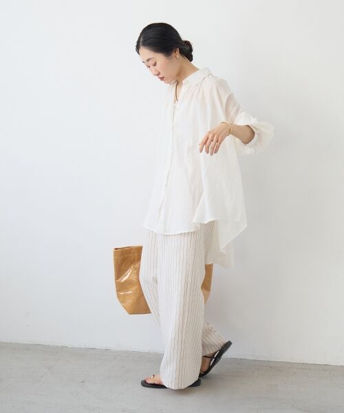 le.coeur blanc / ルクールブラン シャツ・ブラウス | 《WEB限定アイテム》バックギャザーオーバーシャツ | 詳細26