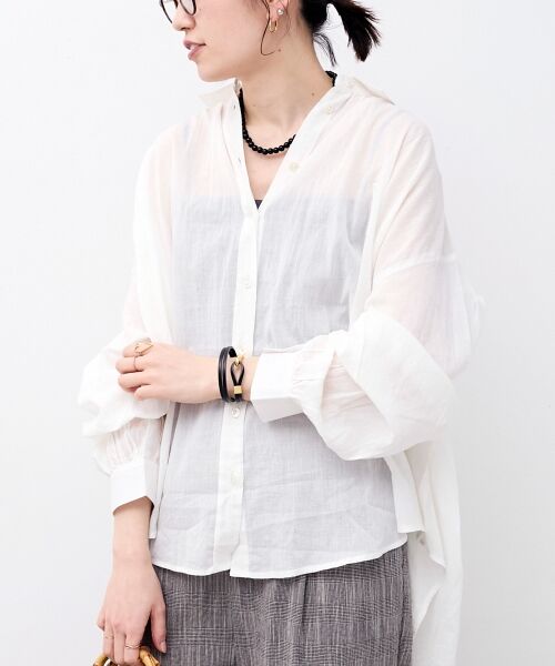 le.coeur blanc / ルクールブラン シャツ・ブラウス | 《WEB限定アイテム》バックギャザーオーバーシャツ | 詳細28