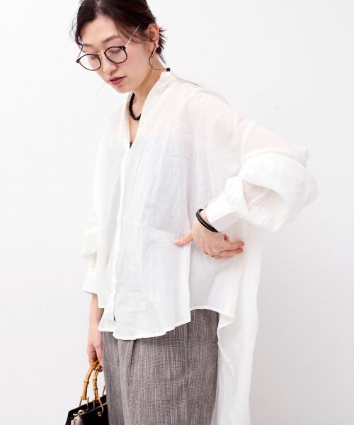 le.coeur blanc / ルクールブラン シャツ・ブラウス | 《WEB限定アイテム》バックギャザーオーバーシャツ | 詳細29