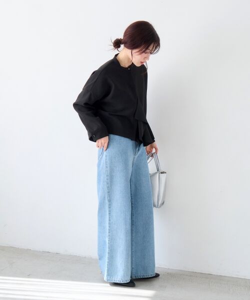 le.coeur blanc / ルクールブラン ブルゾン | 《WEB限定アイテム》アシメフリルブラウスブルゾン | 詳細10