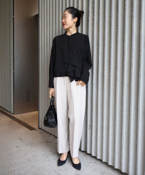 le.coeur blanc / ルクールブラン ブルゾン | 《WEB限定アイテム》アシメフリルブラウスブルゾン | 詳細14