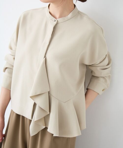 le.coeur blanc / ルクールブラン ブルゾン | 《WEB限定アイテム》アシメフリルブラウスブルゾン | 詳細19