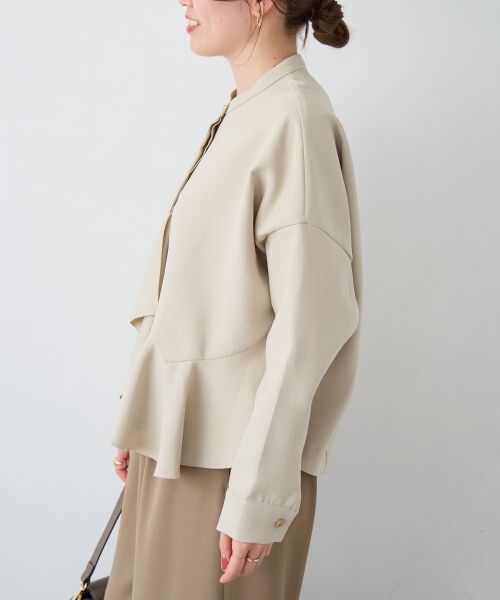 le.coeur blanc / ルクールブラン ブルゾン | 《WEB限定アイテム》アシメフリルブラウスブルゾン | 詳細21