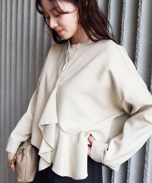 le.coeur blanc / ルクールブラン ブルゾン | 《WEB限定アイテム》アシメフリルブラウスブルゾン | 詳細28