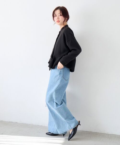 le.coeur blanc / ルクールブラン ブルゾン | 《WEB限定アイテム》アシメフリルブラウスブルゾン | 詳細8