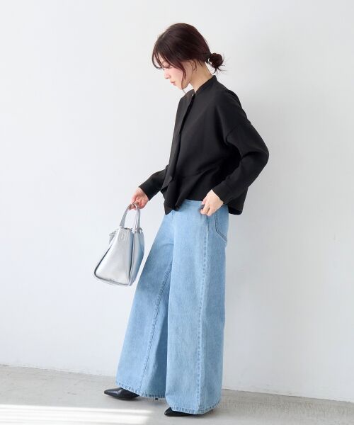 le.coeur blanc / ルクールブラン ブルゾン | 《WEB限定アイテム》アシメフリルブラウスブルゾン | 詳細9