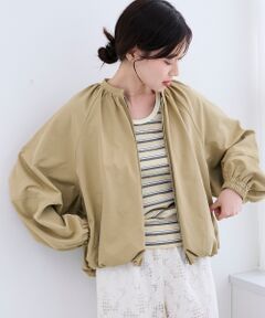 《WEB限定アイテム》バルーンデザインノーカラーブルゾン