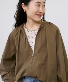 le.coeur blanc / ルクールブラン ブルゾン | 《WEB限定アイテム》バルーンデザインノーカラーブルゾン