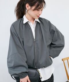 le.coeur blanc / ルクールブラン ブルゾン | 《WEB限定アイテム》バルーンデザインノーカラーブルゾン