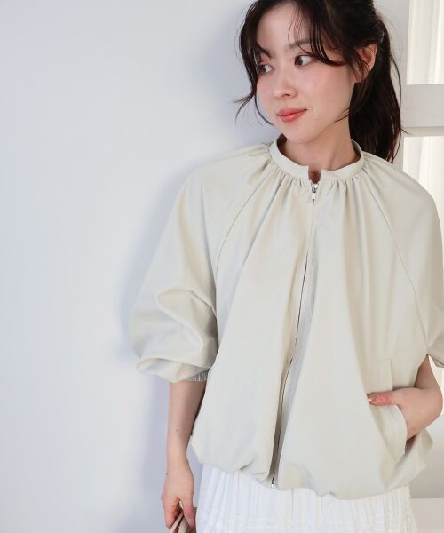le.coeur blanc / ルクールブラン ブルゾン | 《WEB限定アイテム》バルーンデザインノーカラーブルゾン | 詳細11
