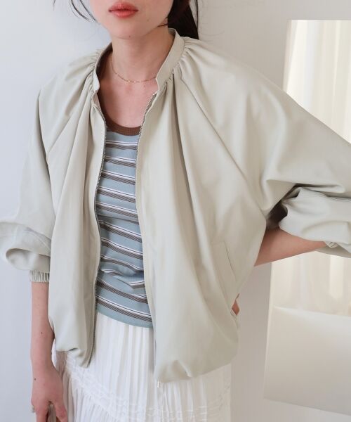 le.coeur blanc / ルクールブラン ブルゾン | 《WEB限定アイテム》バルーンデザインノーカラーブルゾン | 詳細12