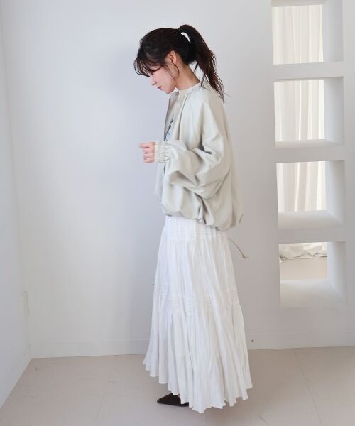 le.coeur blanc / ルクールブラン ブルゾン | 《WEB限定アイテム》バルーンデザインノーカラーブルゾン | 詳細19