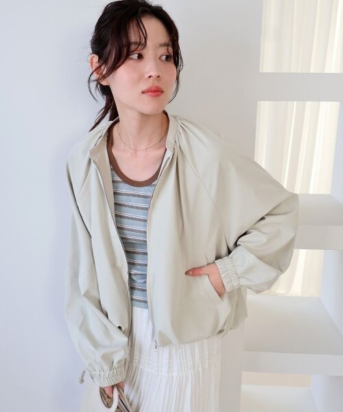 le.coeur blanc / ルクールブラン ブルゾン | 《WEB限定アイテム》バルーンデザインノーカラーブルゾン | 詳細2