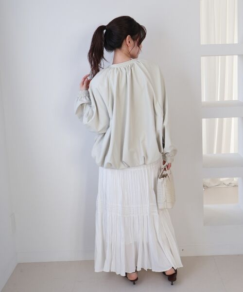 le.coeur blanc / ルクールブラン ブルゾン | 《WEB限定アイテム》バルーンデザインノーカラーブルゾン | 詳細20