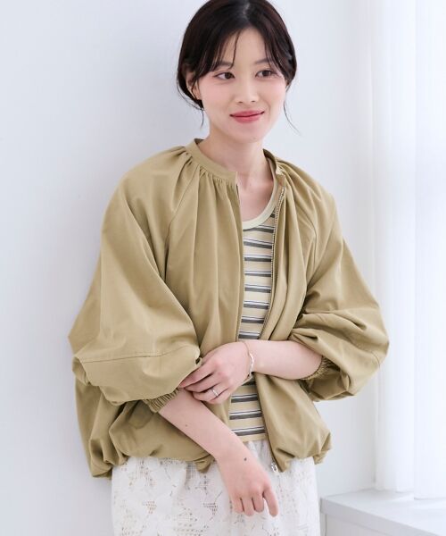 le.coeur blanc / ルクールブラン ブルゾン | 《WEB限定アイテム》バルーンデザインノーカラーブルゾン | 詳細22