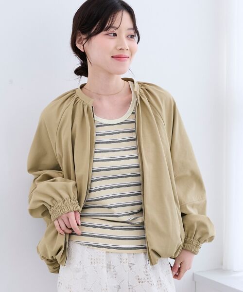 le.coeur blanc / ルクールブラン ブルゾン | 《WEB限定アイテム》バルーンデザインノーカラーブルゾン | 詳細25