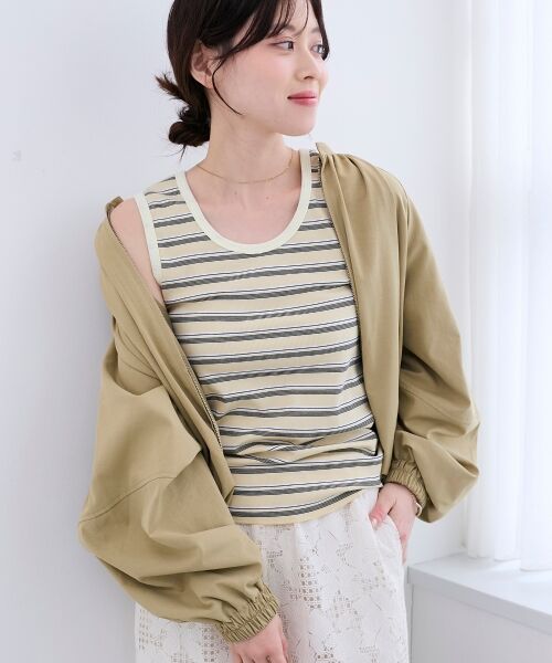 le.coeur blanc / ルクールブラン ブルゾン | 《WEB限定アイテム》バルーンデザインノーカラーブルゾン | 詳細26