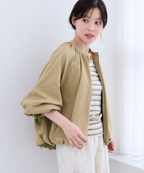 le.coeur blanc / ルクールブラン ブルゾン | 《WEB限定アイテム》バルーンデザインノーカラーブルゾン | 詳細28