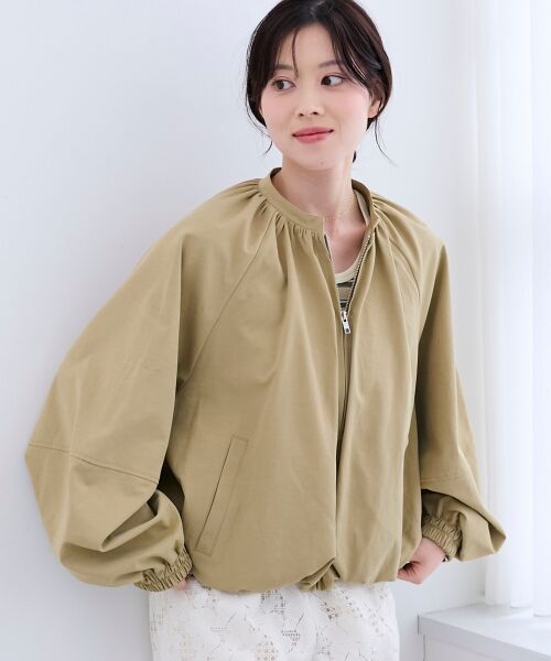 le.coeur blanc / ルクールブラン ブルゾン | 《WEB限定アイテム》バルーンデザインノーカラーブルゾン | 詳細29