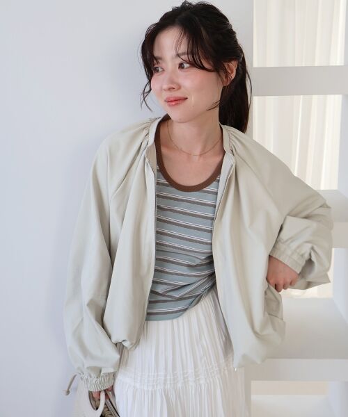 le.coeur blanc / ルクールブラン ブルゾン | 《WEB限定アイテム》バルーンデザインノーカラーブルゾン | 詳細3