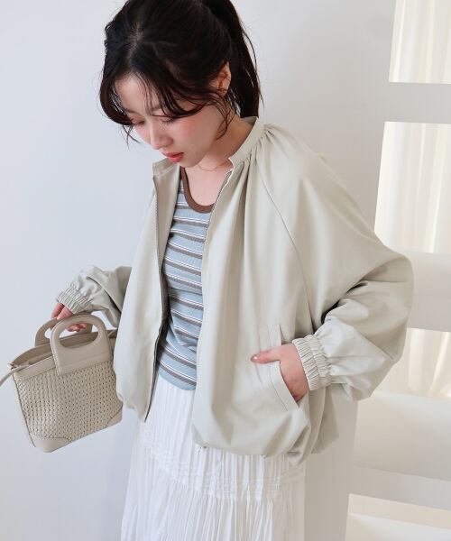 le.coeur blanc / ルクールブラン ブルゾン | 《WEB限定アイテム》バルーンデザインノーカラーブルゾン | 詳細4