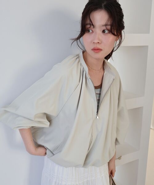 le.coeur blanc / ルクールブラン ブルゾン | 《WEB限定アイテム》バルーンデザインノーカラーブルゾン | 詳細7
