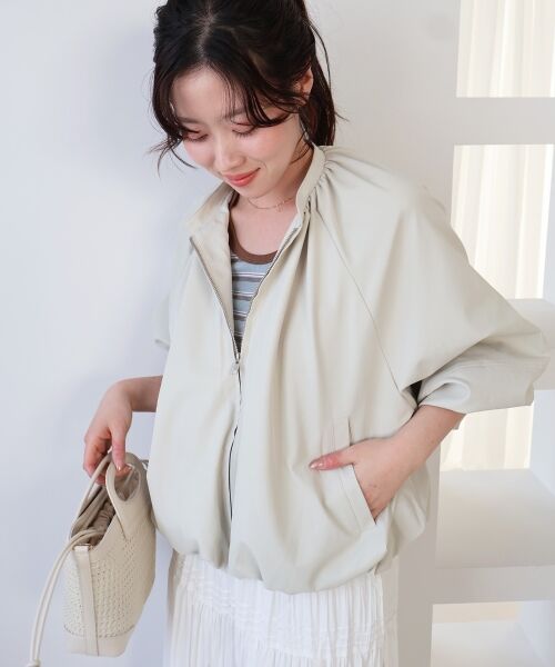 le.coeur blanc / ルクールブラン ブルゾン | 《WEB限定アイテム》バルーンデザインノーカラーブルゾン | 詳細8