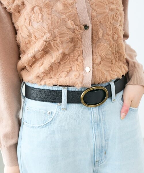 le.coeur blanc / ルクールブラン ベルト・サスペンダー | 《WEB限定アイテム》オーバルバックルベルト | 詳細3