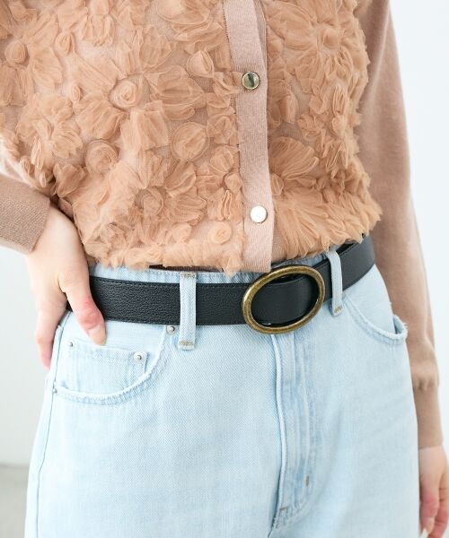 le.coeur blanc / ルクールブラン ベルト・サスペンダー | 《WEB限定アイテム》オーバルバックルベルト | 詳細4