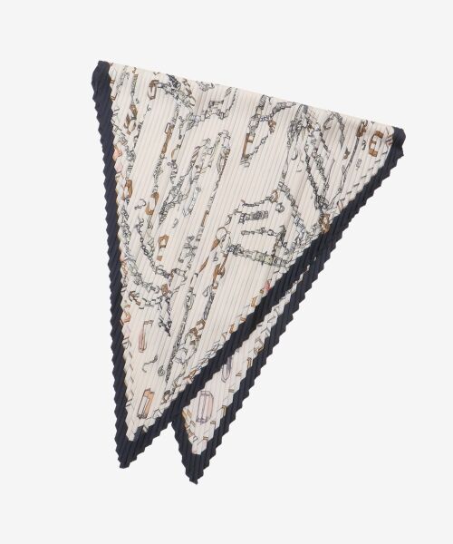 le.coeur blanc / ルクールブラン バンダナ・スカーフ | 《WEB限定アイテム》ビットプリントプリーツスカーフ | 詳細15