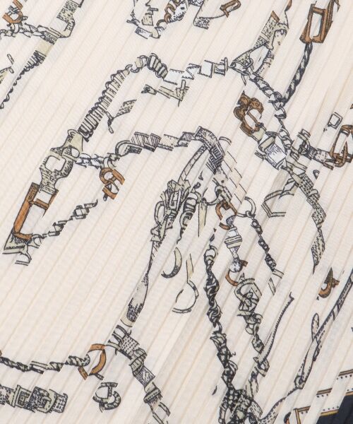 le.coeur blanc / ルクールブラン バンダナ・スカーフ | 《WEB限定アイテム》ビットプリントプリーツスカーフ | 詳細18