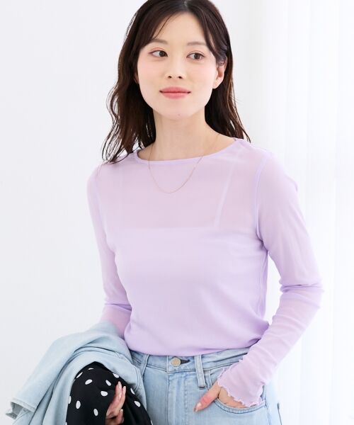 le.coeur blanc / ルクールブラン カットソー | シアークルーネックプルオーバー | 詳細10