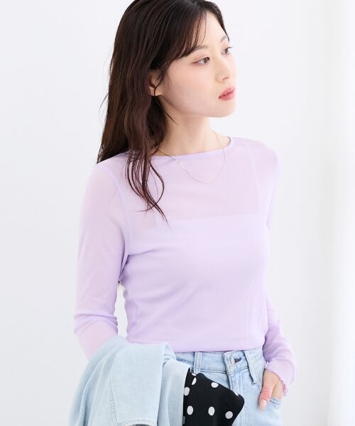 le.coeur blanc / ルクールブラン カットソー | シアークルーネックプルオーバー | 詳細11