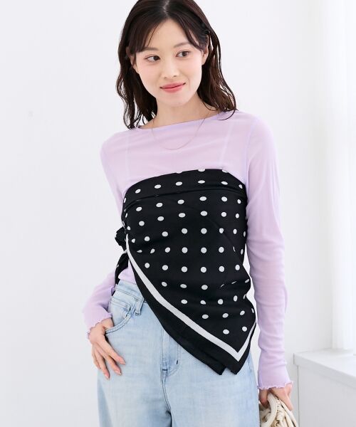 le.coeur blanc / ルクールブラン カットソー | シアークルーネックプルオーバー | 詳細12