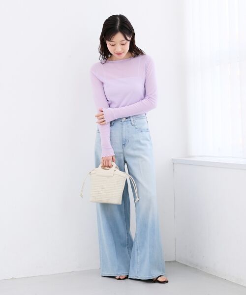 le.coeur blanc / ルクールブラン カットソー | シアークルーネックプルオーバー | 詳細13