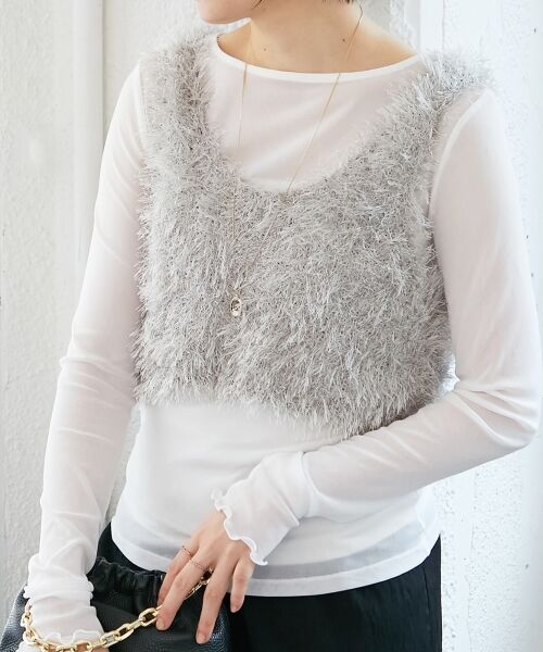 le.coeur blanc / ルクールブラン カットソー | シアークルーネックプルオーバー | 詳細17