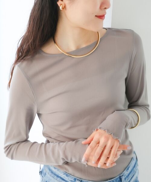 le.coeur blanc / ルクールブラン カットソー | シアークルーネックプルオーバー | 詳細23