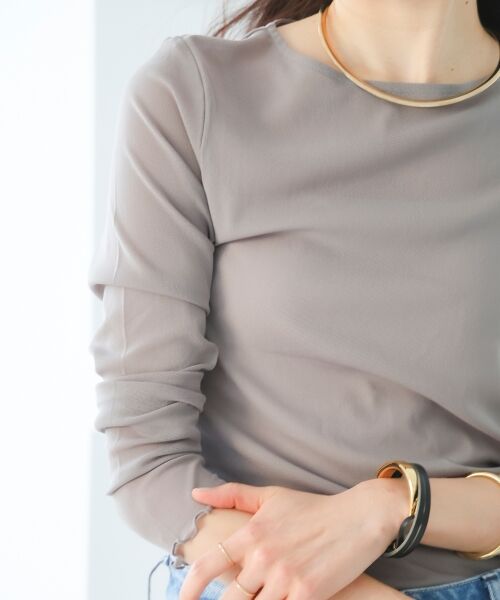 le.coeur blanc / ルクールブラン カットソー | シアークルーネックプルオーバー | 詳細24