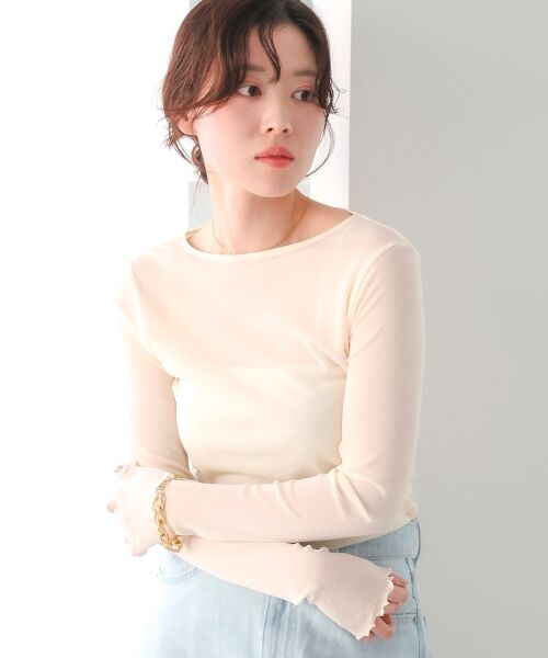 le.coeur blanc / ルクールブラン カットソー | シアークルーネックプルオーバー | 詳細30