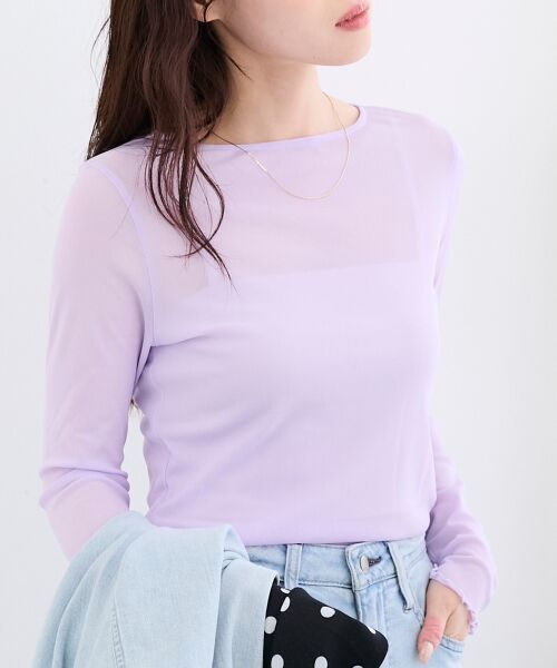 le.coeur blanc / ルクールブラン カットソー | シアークルーネックプルオーバー | 詳細4